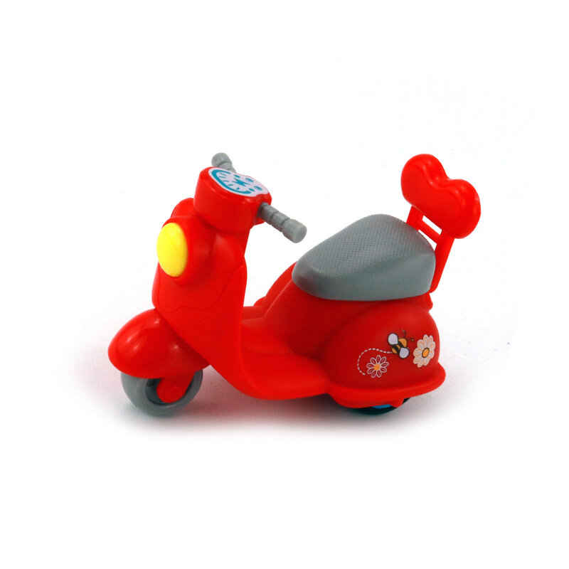 Cartoon Cute Q Mini Drop-proof Pull Back moto casa delle bambole mobili in miniatura modello giocattolo giocattolo per bambini ragazzi ragazze regalo