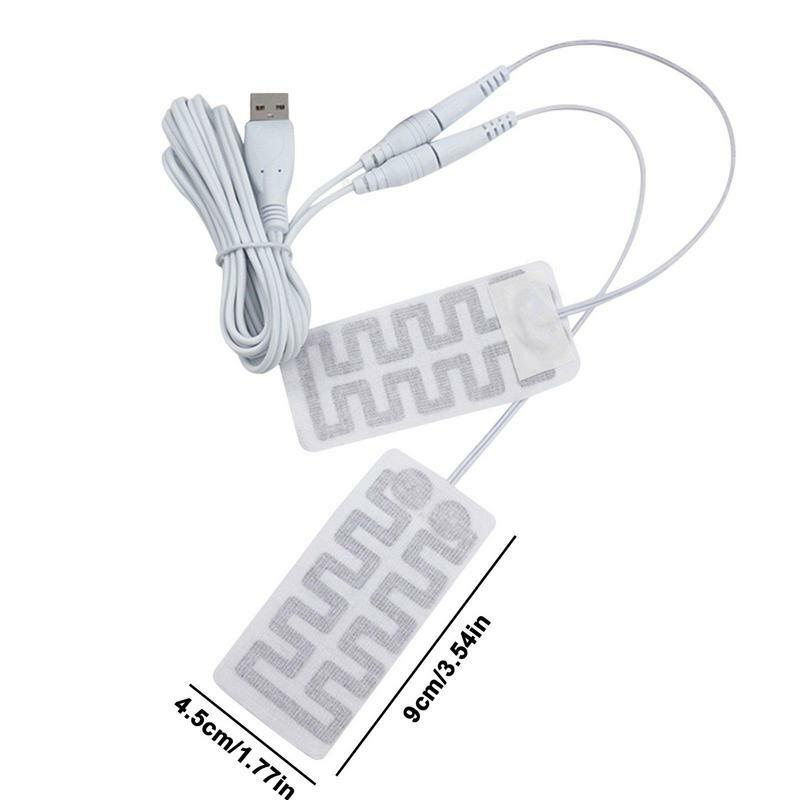 1 Pair Electric USB Gloves Heater Heated Gloves Carbon Fiber Cloth USB Heated Gloves Pad