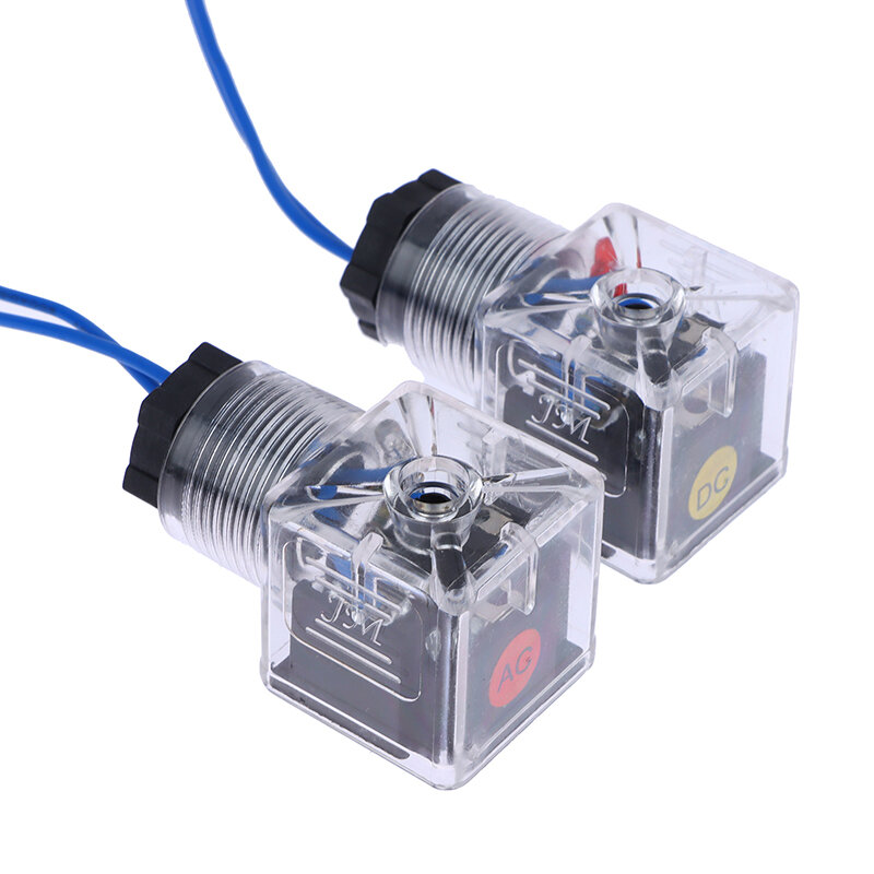 กล่องเชื่อมต่อแม่เหล็กไฟฟ้าปลั๊กวาล์วน้ำไฮดรอลิกพร้อมโคมไฟ DC 24V/AC 220V