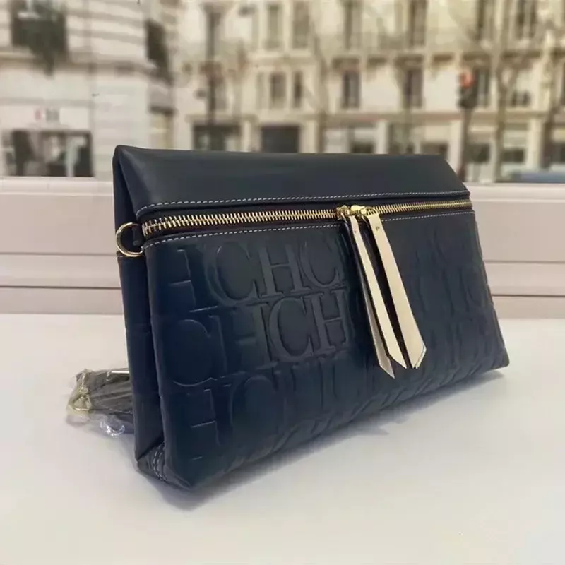 Top-Qualität Luxusmarke chch hchc 2024 neue Leder einfarbig Mode One Shoulder Bag Designer Taschen Geldbörse und Handtaschen sac gg