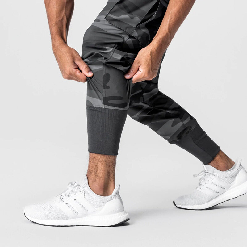 Новинка Осень 2023, штаны для фитнеса, мужские повседневные свободные тонкие тканые комбинезоны, быстросохнущие дышащие мужские штаны для бега и тренировок на открытом воздухе