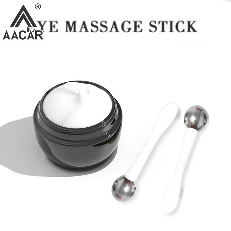 Eye Roller Massage Stick, Eye Cream Aplicador, espátula cosmética, Anti rugas Facial colher, liga de ouro, fina Skin Care Tool, 1pc