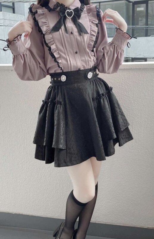 Rojita Mini Skirt for Women Summer New Mine Mass-Produced Jacquard Pleated Thigh-Length Cover Slim High Waist Black Skirt Female