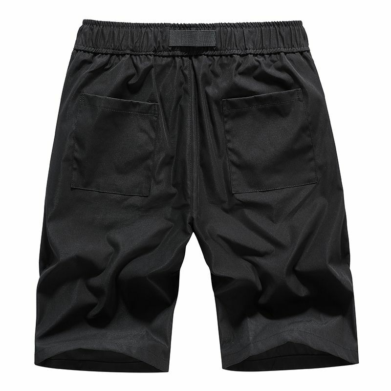 Pantalones cortos de trabajo de verano para hombre, capris informales de secado rápido, holgados, con múltiples bolsillos, para gimnasio y baloncesto, a la moda