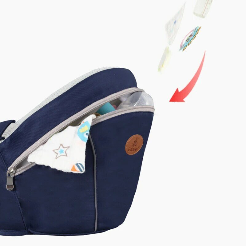 Suporte sling para bebê 2 a 24 meses, assento infantil, respirável, com cinto canguru para cintura, para crianças
