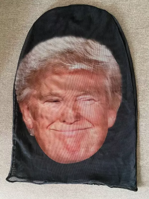 Nowe Donald Trump nakrycia głowy z nadrukiem 3D elastyczna siatka pełna twarz prezydent maska dla mężczyzn kobiet Cosplay nakrycie głowy śmieszne kominiarka z kapturem
