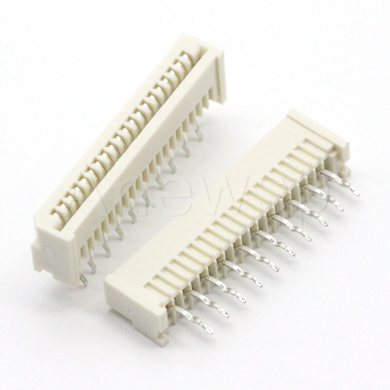 20PCS 1.25MM FFC/FPC Connector LCD Flexible Flat Cable Socket Double Row Right Angle Pin Type 4P/5P/6P/7P/8P/9P/10P/11P/12P/-32P