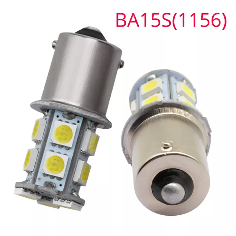 Auto LED Turn Signal Light, 1156 BA15S, 1157 BAY15D, 13LED, 5050, Lâmpadas traseiras, lâmpada de backup, DC 12V, luz reversa, lâmpada estroboscópica