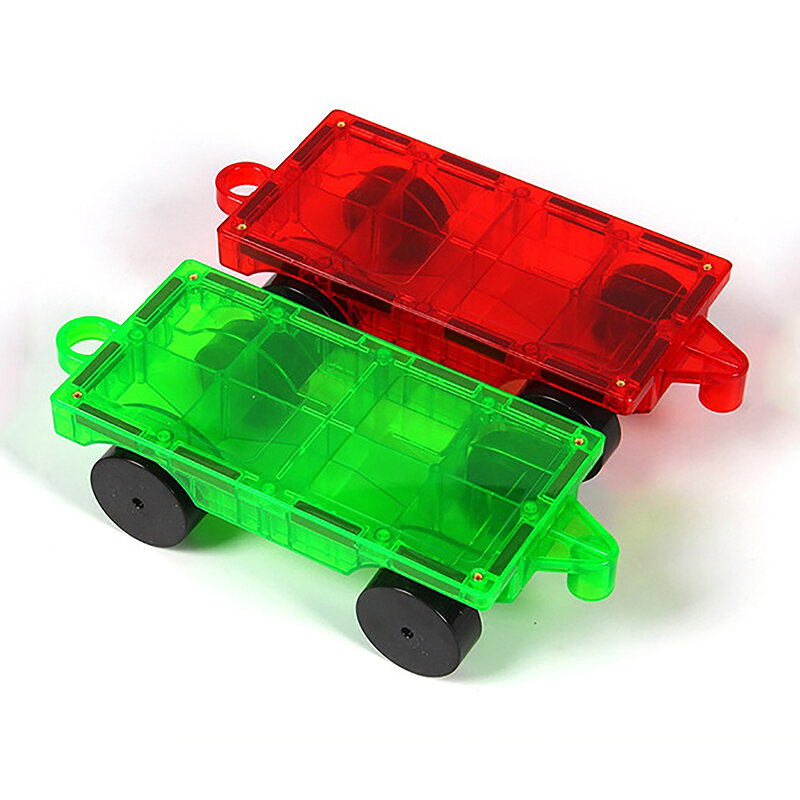 1Pc Magnetische Plaat Auto Truck Magnetisch Speelgoed Voertuig Educatief Gebouw Tegel Magnetische Blokken Puzzel Magneten Speelgoed Voor Meisjes Jongens