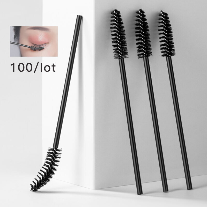 100pcs Disposable Permanent Makeup Cleaning Extention Eyelash Brushes Eyebrow Brush for microblading Beauty Tattoo Supplies