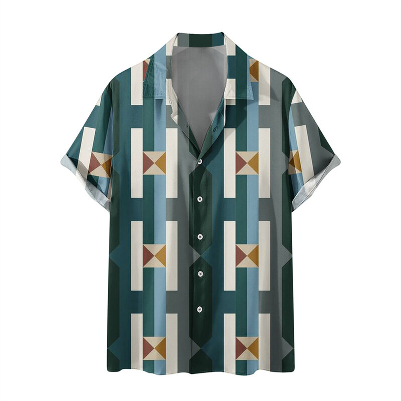 Heren Zomer Hawaiiaans 3d Bedrukt Oversized Shirt Strand Vrije Tijd Street Vakantie Kleding