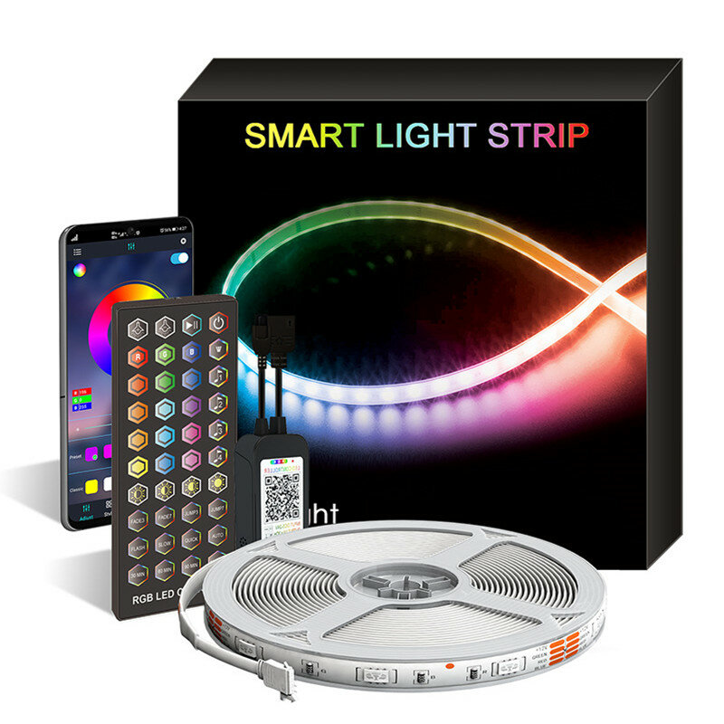 Lumière LED Bluetooth RVB pour décoration de chambre à coucher, rétroéclairage LED USB, affichage de bureau, TV 5V, vacances du Ramadan, éclairage créatif