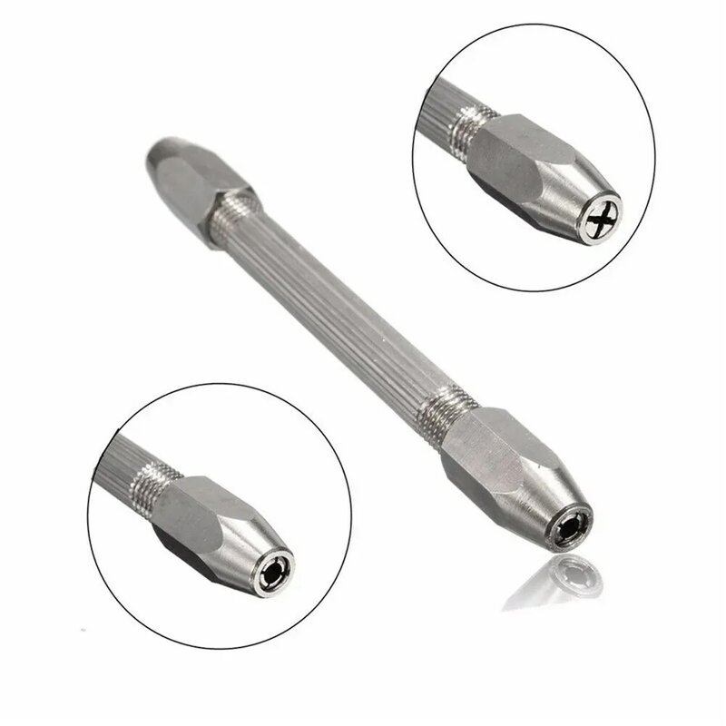 1PC 0-3.1mm Drill Bit Clamp Watchmaker Pin Vice Home Carving Clock Repair Tool Double Ended Screwdrivers Collet Holder