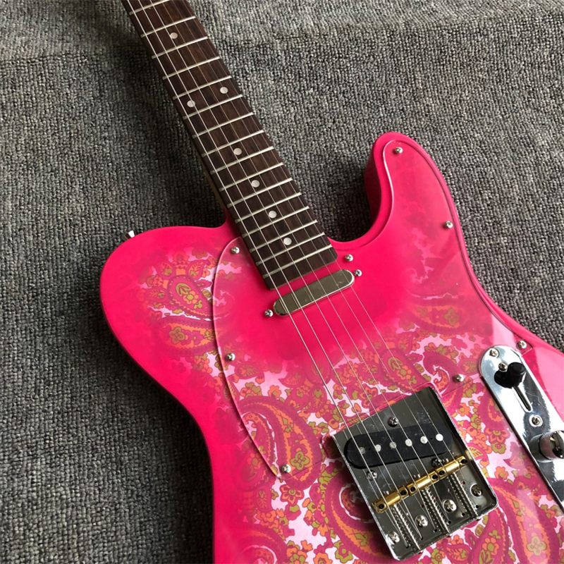 New Paisley sticker electric guitar, bright paint, real photos. Free shipping