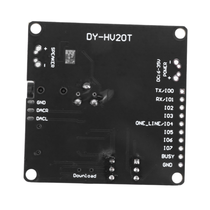 3X DY-HV20T 12V/24V Power Supply10W/20W Voice Playback Module Supporting Micro-SD Card MP3 Music Player for Arduino