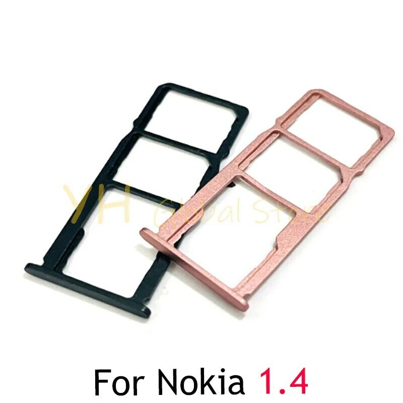 For Nokia 1.4 2.4 3.4 Sim Card Slot Tray Holder Sim Card Reader Socket Repair Parts