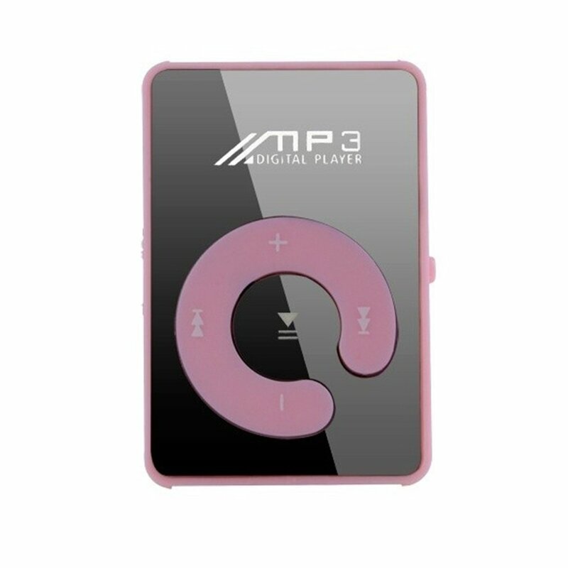 Mini mp3 portátil espelho clipe mp3 player música mídia suporte micro tf cartão de moda alta fidelidade mp3 para esportes ao ar livre conveniência