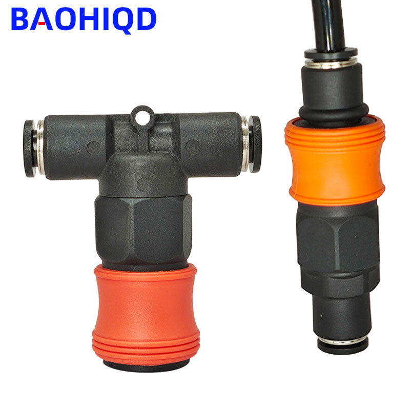 C Type Quick Connector Plastic Steel Pneumatic High Pressure Coupling 6mm 8mm 10mm 12mm Air Compressor Hose Plastic Fittings