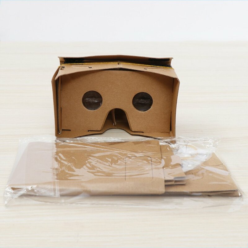 3D for Google Virtual Reality Glasses for Smartphone High quality DIY Magnet Google Cardboards Glasses Fashion Clear Cardboard