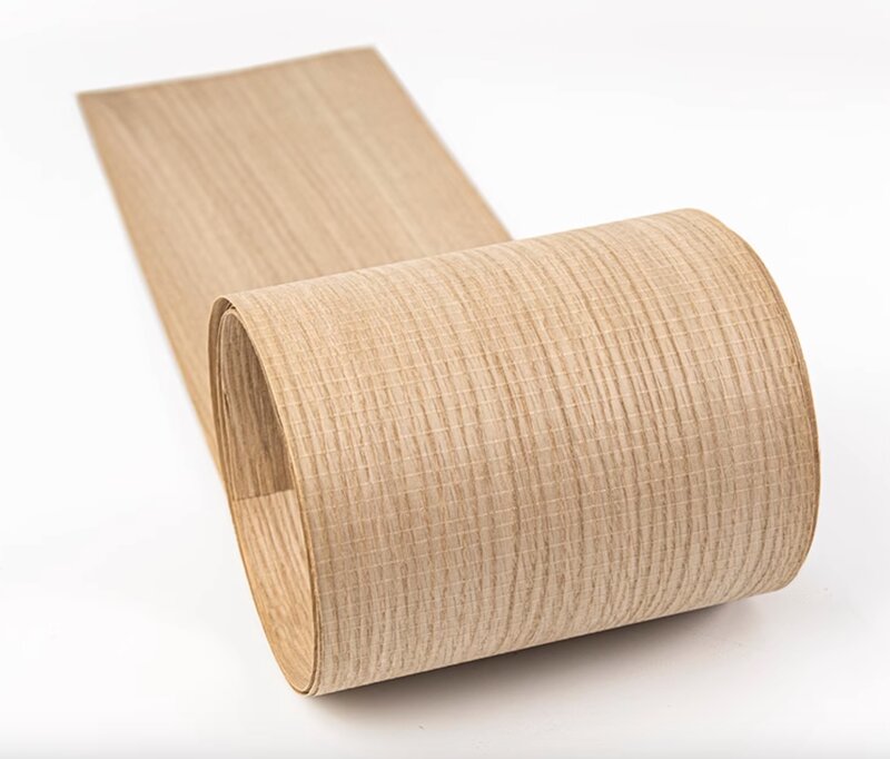 Натуральный зубчатый деревянный шпон из белого дуба с прямой текстурой L: 2,5 метра x 200x0,5 мм облицовка для обновления мебели и колонок