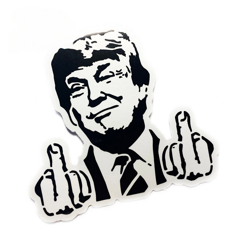 Personality Donald Trump Trunk Creative Car Stickers Anti Trump Car Window Decal Personality Bumper Repair Custom Printing