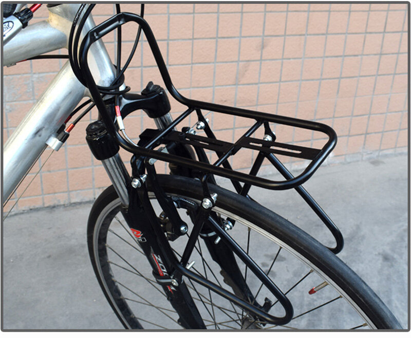 Bicicleta frente rack 15kg de carga bagagem prateleira suporte da bicicleta esporte ao ar livre ciclismo acessórios