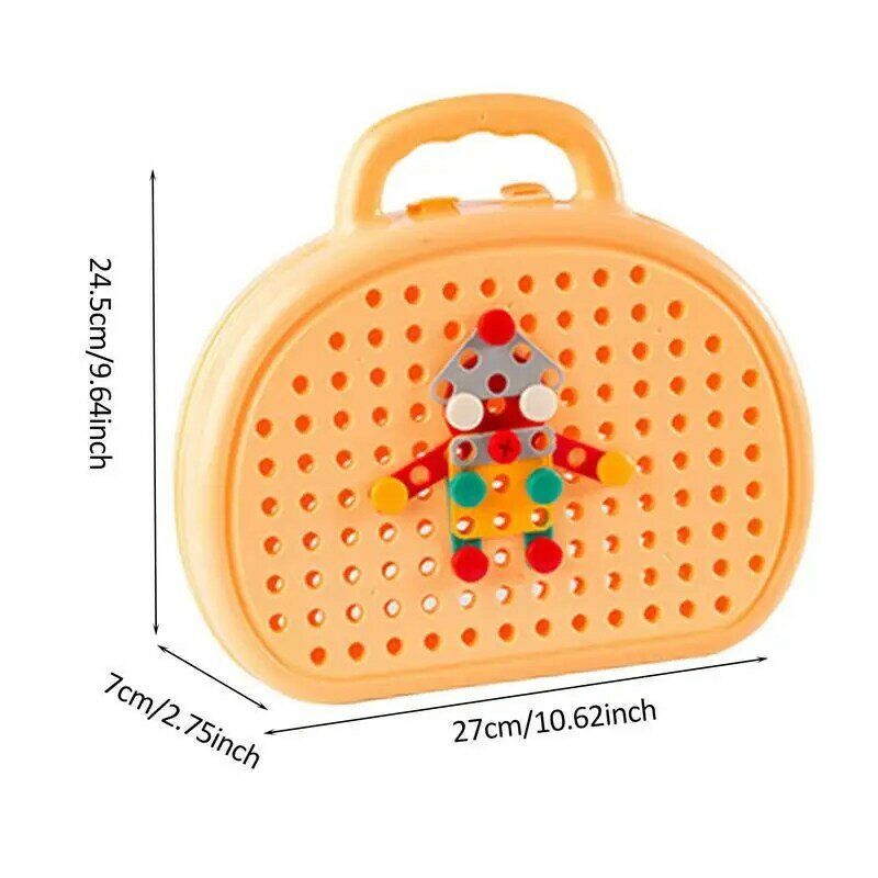 Puzzle zabawka 203 szt. Kreatywna mozaika zestaw wierteł dla dzieci DIY edukacyjna inżynieria budowlana zabawki kreatywne mozaiki