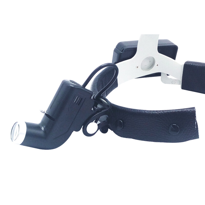 Lámpara LED de cabeza Dental, lupa Binocular, brillo Ajustable, faro quirúrgico de laboratorio Dental, 5W