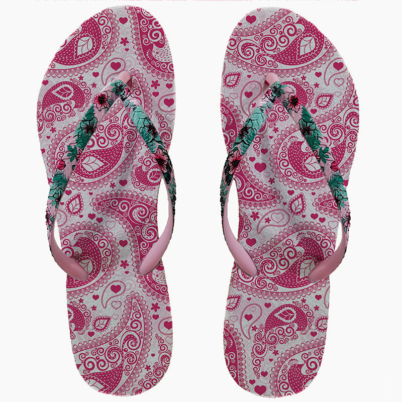 Chanclas de tacón plano para mujer, zapatillas antideslizantes con Clip para la playa, mopa, baño, Verano