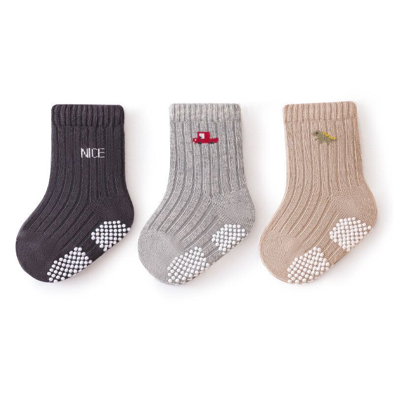 3 paia di calzini coreani per bambini morbidi di moda per cartoni animati calze a tubo centrale per bambini calzini lunghi per neonati e bambine calzini Casual