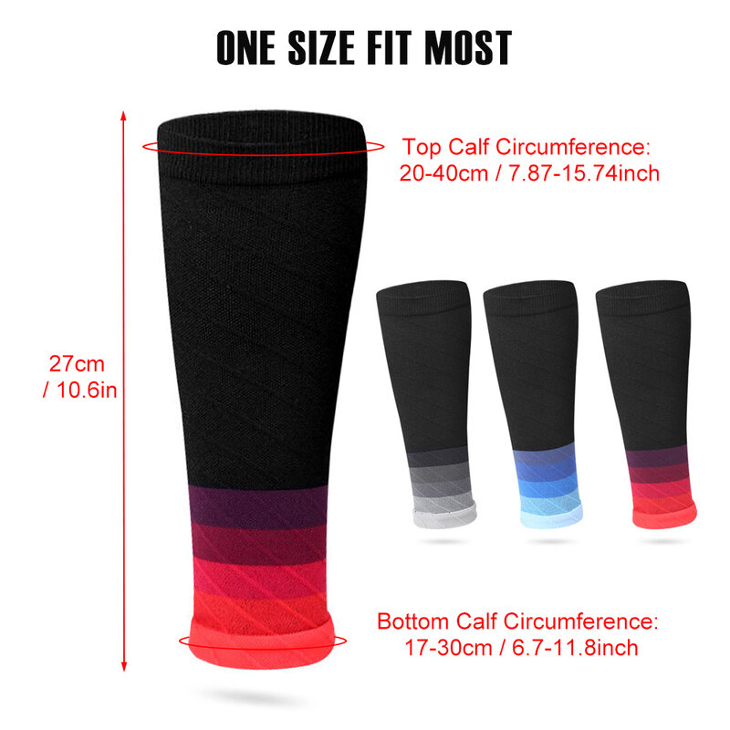 MTATMT 1Pair Calf Compression Sleeves Running Leg Compression Sleeve 20-30mmHg Compression Socks for Shin Splint For Men Women