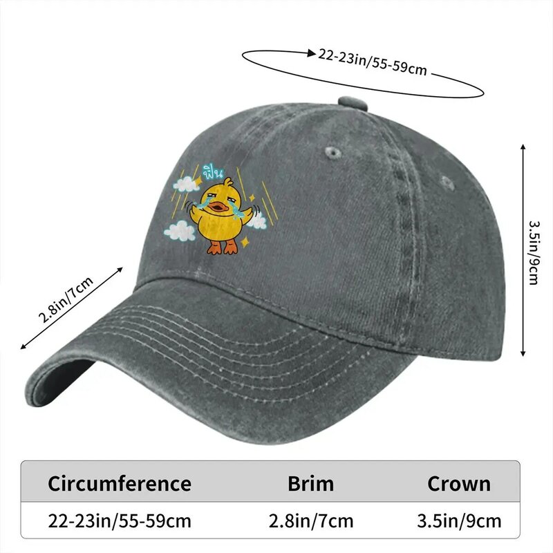 Duck Emotion Multicolor Hat Peaked Women's Cap Cry Personalized Visor Protection Hats