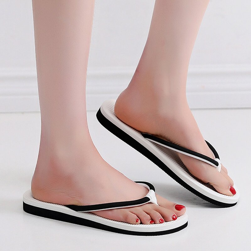 Fashion Women Slippers Clip Toe Soft Bottom Beach Summer Shoes Comfortable Home Outdoor Concise Sandals Casual Flip Flops