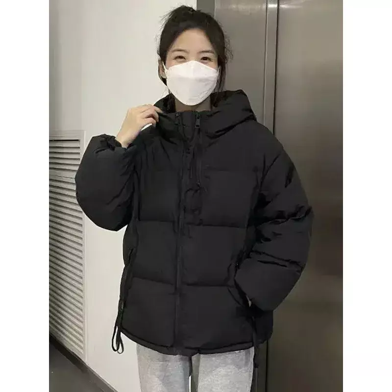 2023 Winter Coltrui Parka 'S Voor Vrouwen Koreaanse Stijl Capuchon Dikke Warme Jas Vrouw Stevige Rits Up Puffer Outwear Vrouw