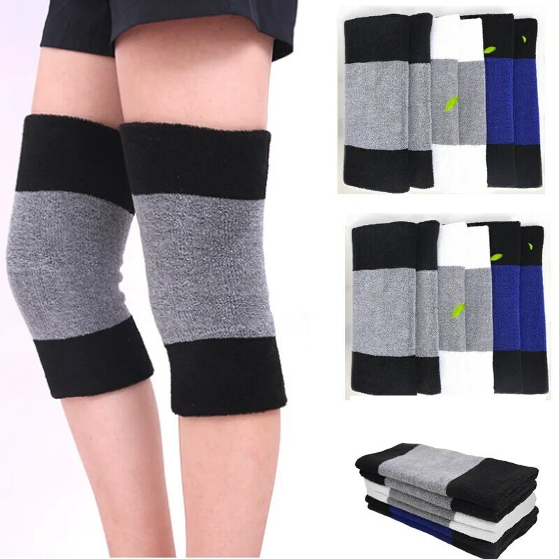 1Pair Winter Warm Knee Brace Elastic Arthritis Knee Padsprotectors Cycling Cold Protection Dancing Exercises Knee Joint Warmer