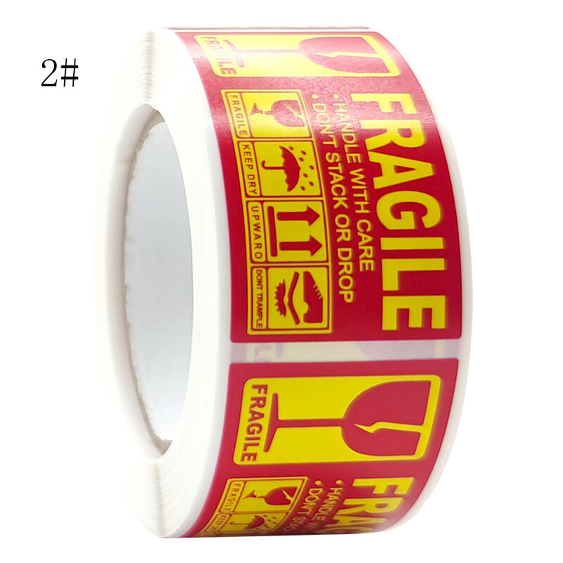Fragile Product Warning Labels 250pcs/Roll Stickers Please Handle With Care For Goods Shipping Express Label Fast Drop Shipping
