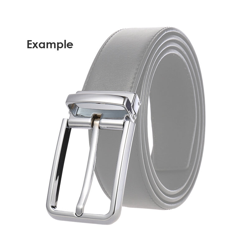 VATLTY Gesper Sabuk 35mm Baru untuk Pria Hard Zinc Alloy Silver Buckle Stylish Business Belt Pin Buckle Hadiah Pria