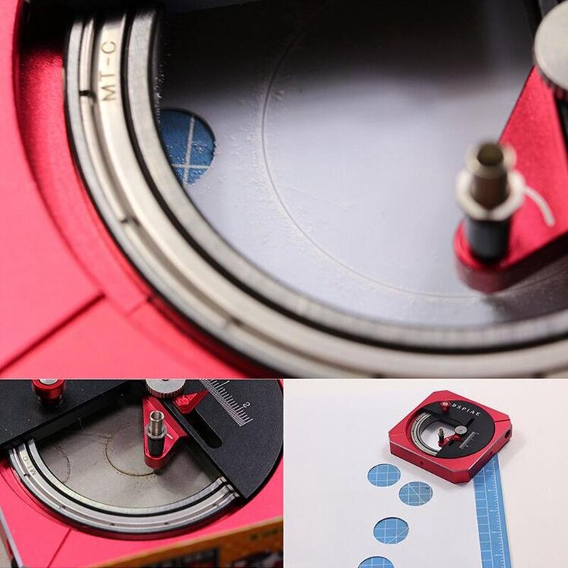 Dspiae MT-C stepless ajuste circular cortador modelo ferramenta de montagem corte dedicado ofício hobby acessório vermelho