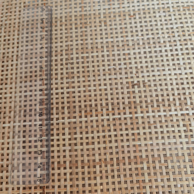 Rollo de correas de caña Natural Real, Material de muebles de rattrán indonesio a cuadros, 40cm/45cm de ancho, 4-5 metros, 2,0mm