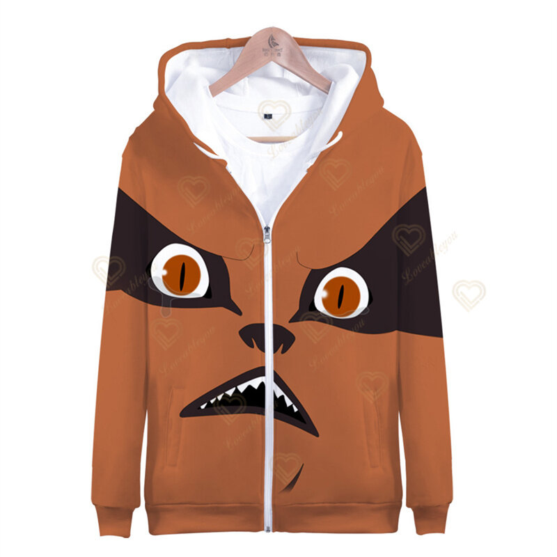 Anime Hokage Hoodies Naruto Men Women Zipper Hoodie Sweatshirts Kids Jackets Hip Hop Coat Boys Mens Clothing Sudaderas