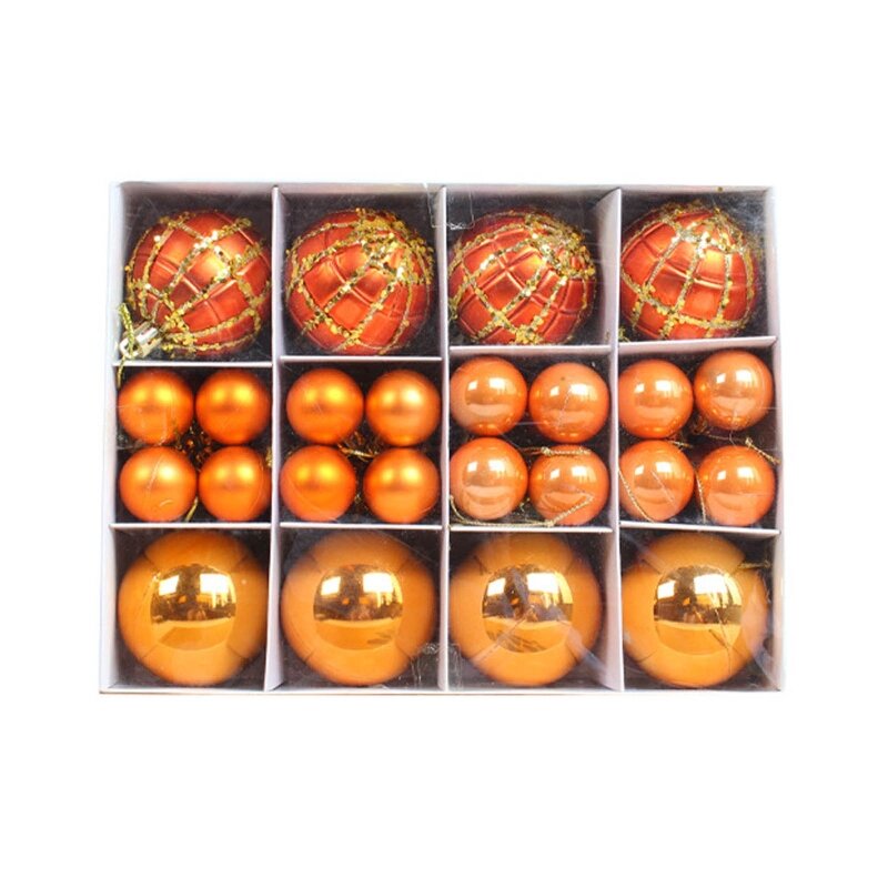 40Pcs Christmas Ornaments Balls, Shatterproof Painted Ornaments Ball Decorative