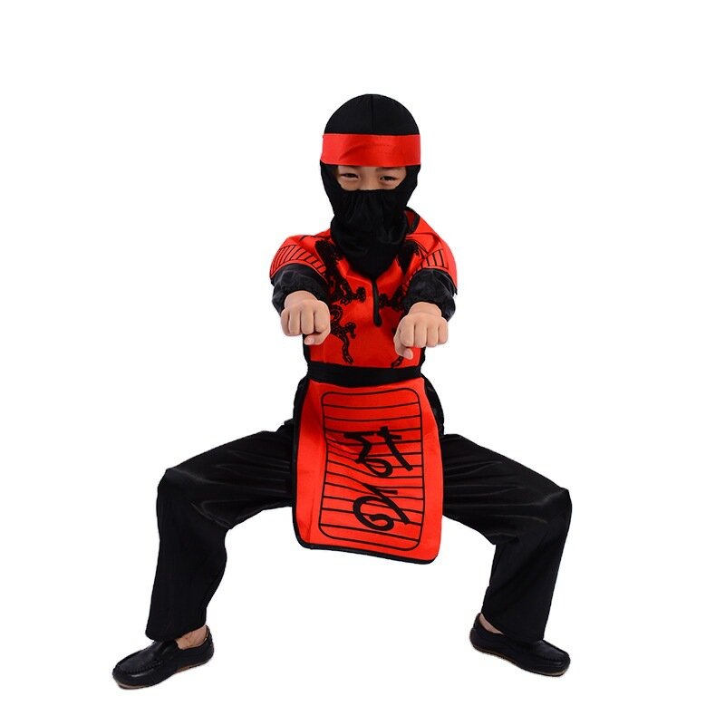 Ninja Trang Phục Trẻ Em Trang Phục Hóa Trang Halloween Đỏ Ninja Trang Phục Cho Bé Trai