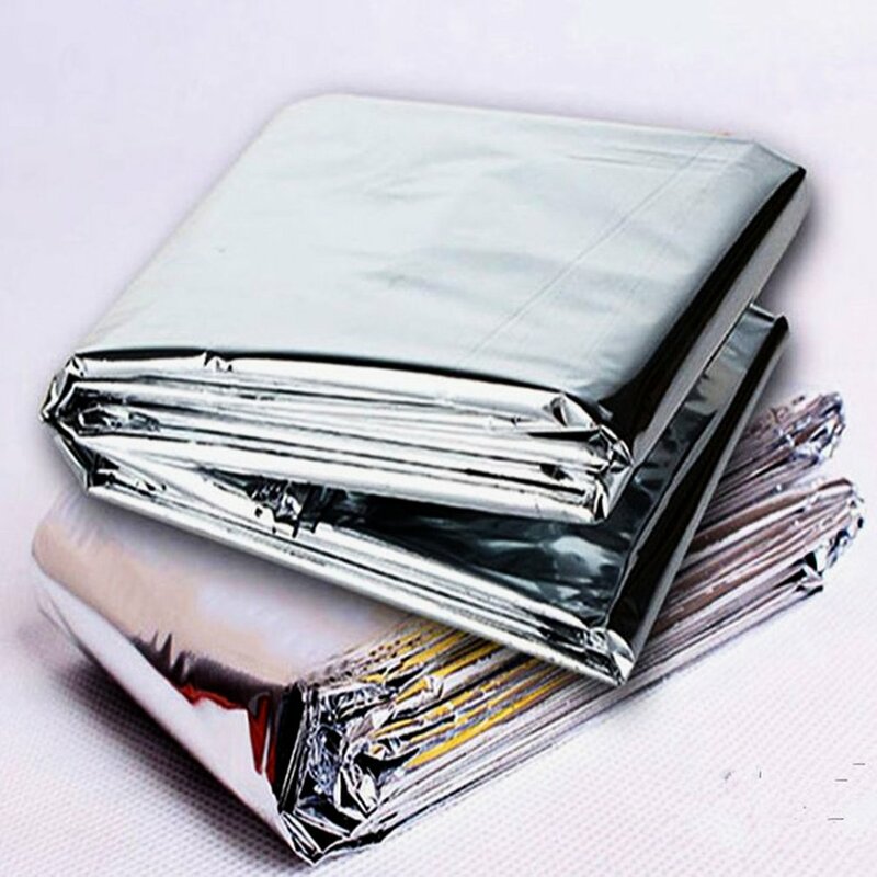 Kit di pronto soccorso per il salvataggio dell'eczema Camp Keep Foil Mylar Lifesave Warm Heat Bushcraft Outdoor Thermal Dry emergenent Blanket Survive