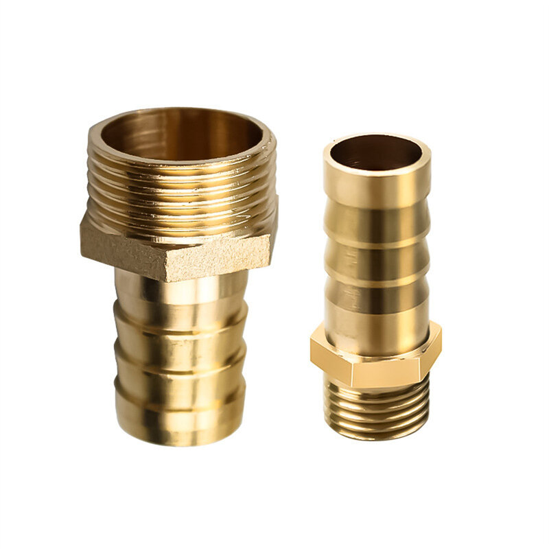 Hose Connector 4/6 Split For Gas Natural Gas Pipes Pipe Hex Nipple Fitting Thread Water Oil Gas Connector Tools Accessory Copper
