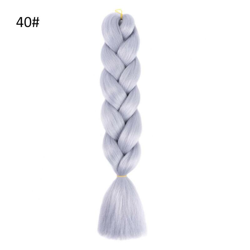 60cm Synthetic Hair Extensions African Braids Crochet Braiding Ponytail Jumbo Braid Hair High Temperature Fiber African Wigs
