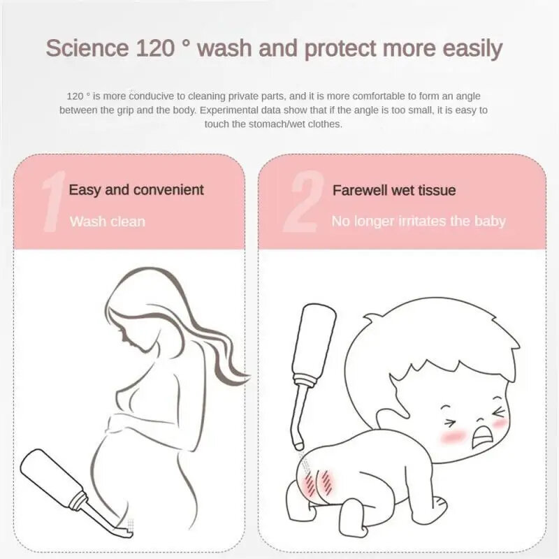 500ml przenośny natrysk bidetowy ręczny Bidet podróżny dla kobiet w ciąży butelka do mycia woda oczyszczająca dla niemowląt prysznice dla niemowląt