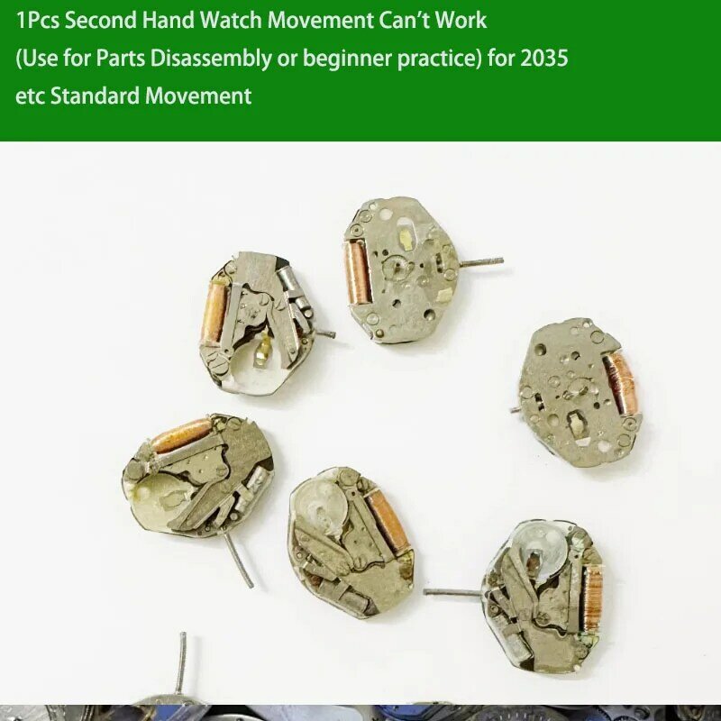 1Pcs Second Hand Watch Movement Can't Work (Use for Parts Disassembly or beginner practice) for 2035 etc Standard Movement