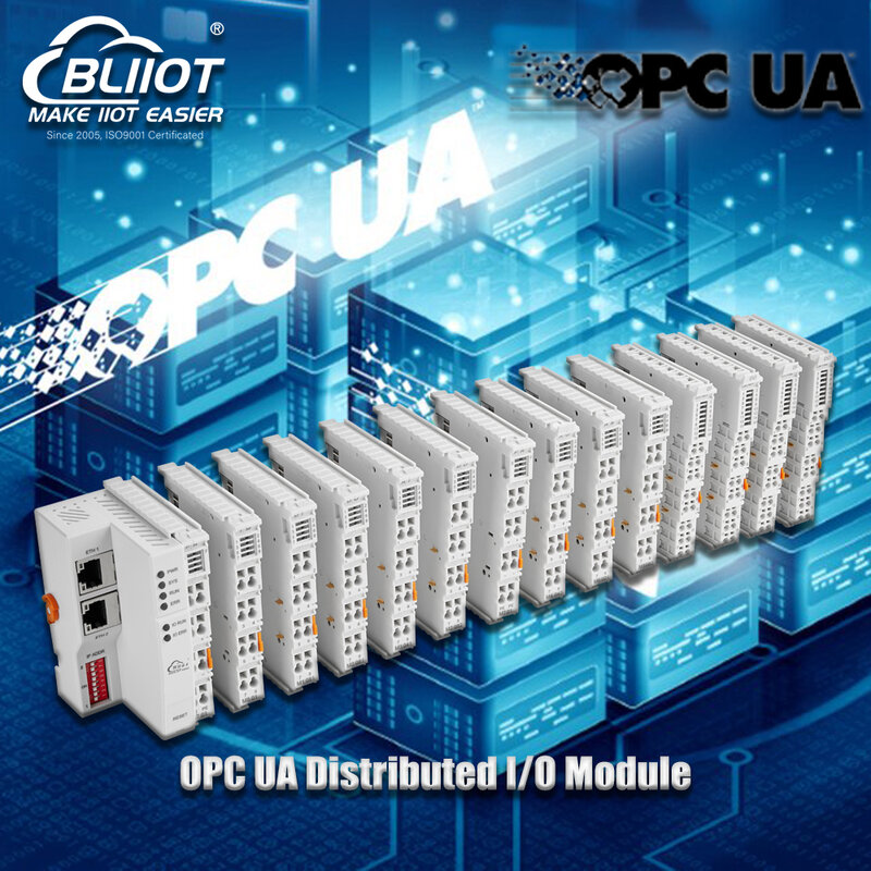 산업 4.0 OPC UA 분산 I/O 시스템 센서, MES SCADA 원격 데이터 수집 및 모니터링 에지 IO 모듈