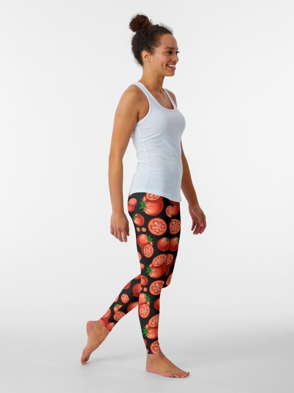 Legginsy Veggiephile-pomidory damskie sportowe damskie legginsy spodnie do joggingu spodenki do ćwiczeń legginsy damskie