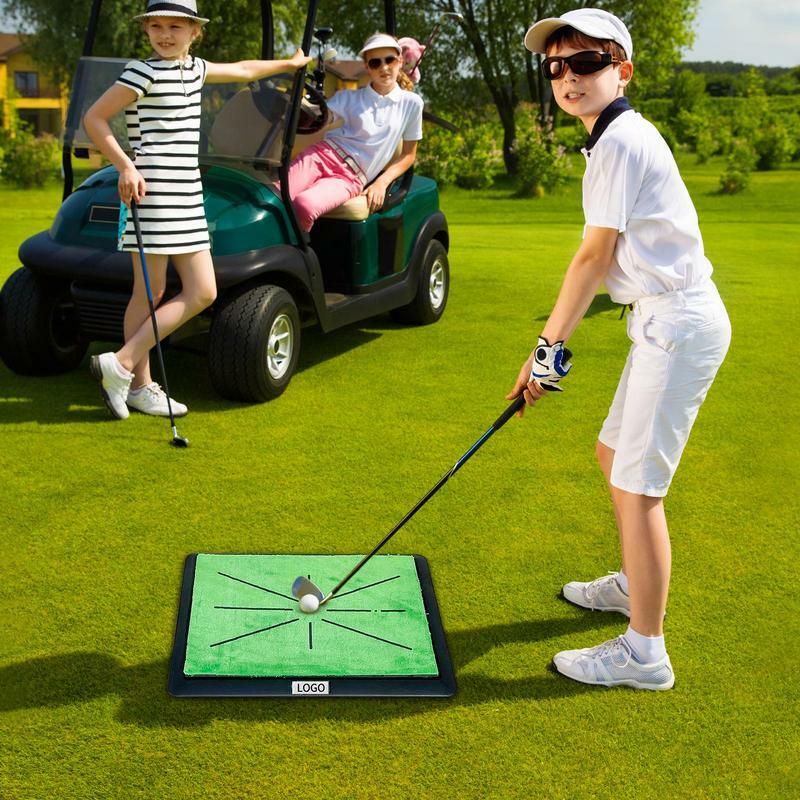 Golf Swing Mat Chipping Mat Professional Guides And Detection Batting Thickening Path Feedback Golf Hitting Mat For Golf